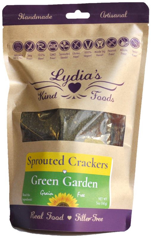 5 oz Green Garden Sprouted Crackers by Lydia's Kind Foods Wild